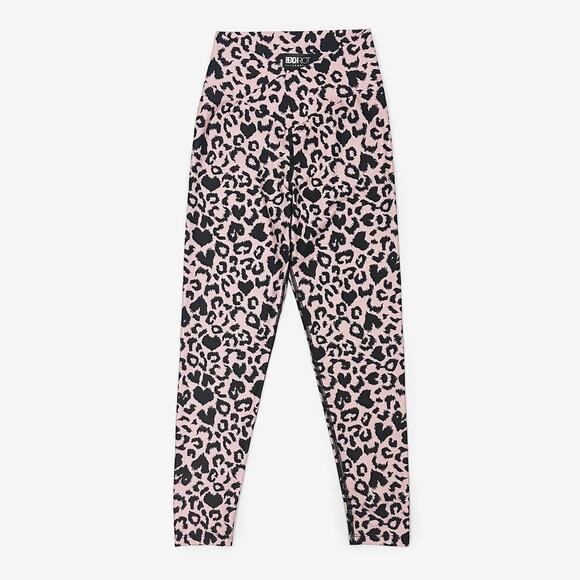 Beach Riot Cara Leggings Medium Baby Pink Cheetah Print Yoga Gym Athleisure - Picture 1 of 4